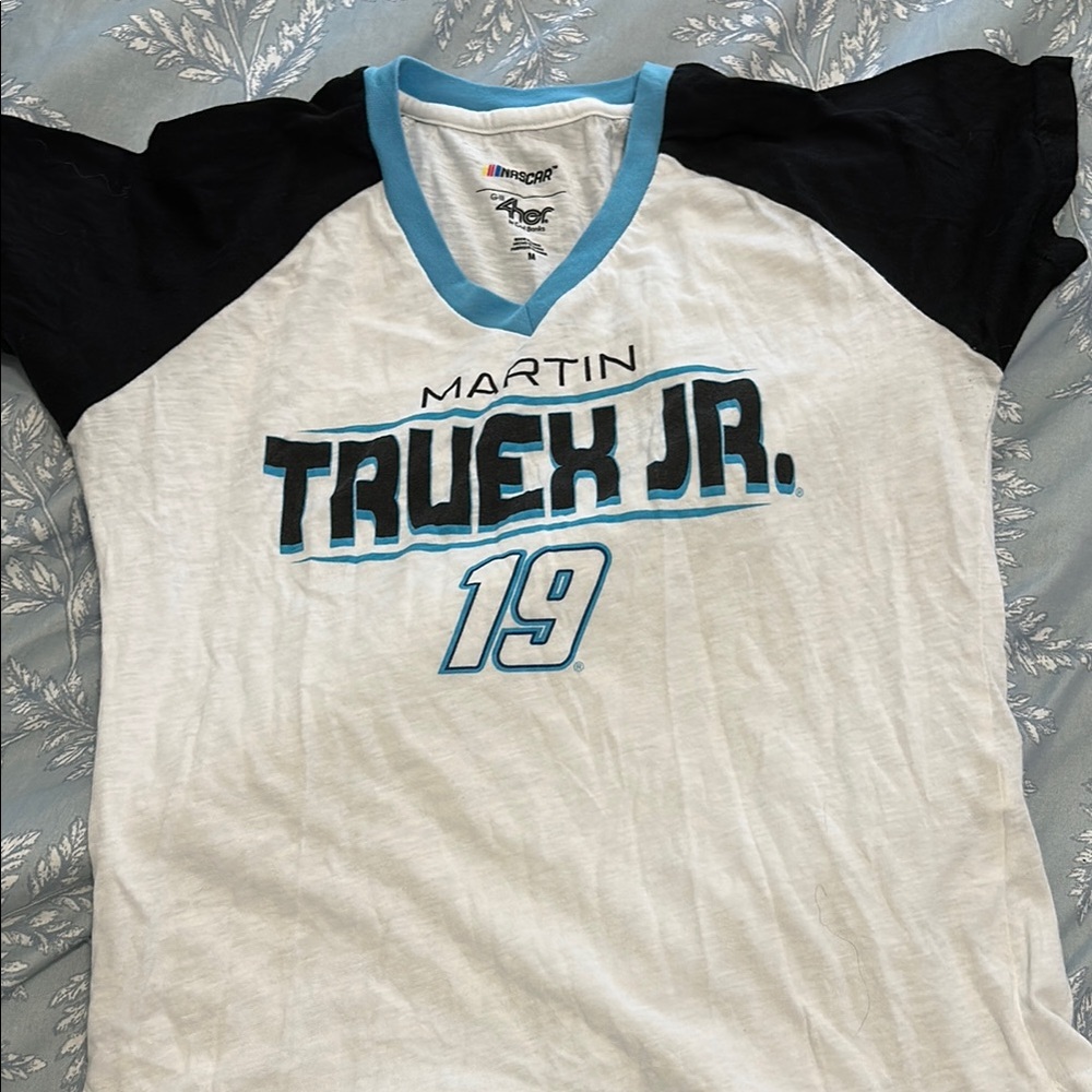 Nascar White and Black Short Sleeve Tee